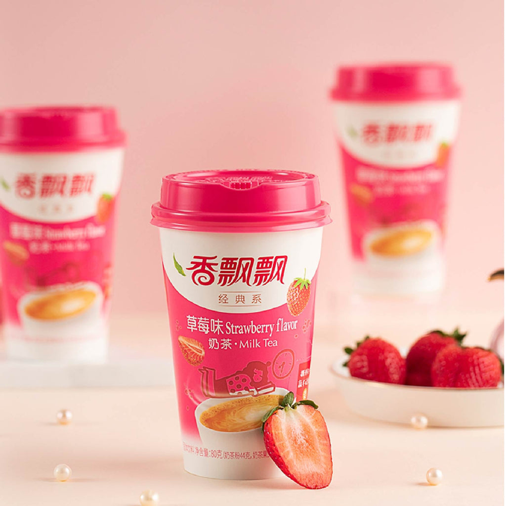 Senpure -香飘飘 SENPURE Classic Milk Tea With Coconut Jelly (3 units per pack) | Strawberry - Beverage - Everyday eMall